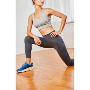 NWT Free People Movement Wrap Lose Control Leggings in Gravel Stone Gray